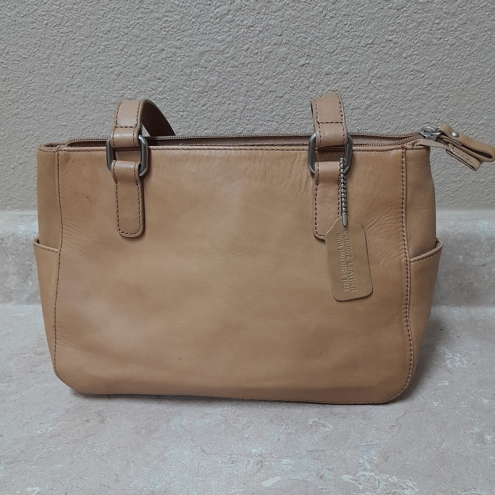 ST. JOHN'S BAY Women's Genuine Leather Tan Handbag Size:OS